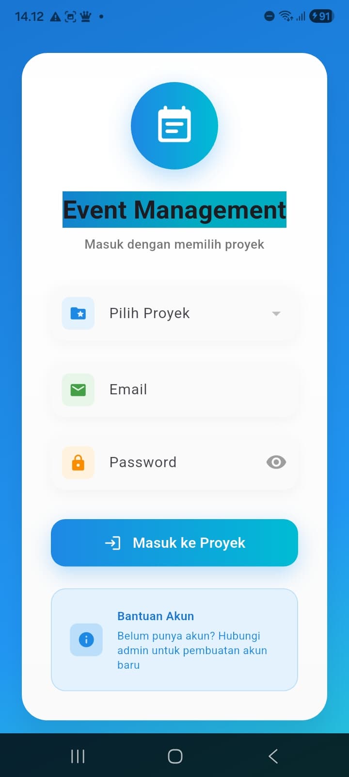 Event Management System — Project Operations, Evidence & Digital Work Reports