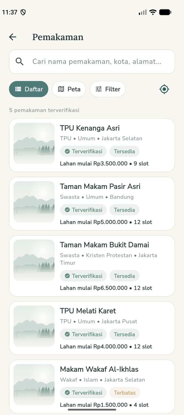 Platform Layanan Pemakaman — Aplikasi Keluarga, Aplikasi Mitra & Panel Admin